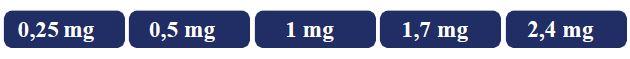 Wegovy Flextouch Orifarm A/S injektionsvæske, opløsning i fyldt pen 0,25 mg, 0,5 mg, 1 mg, 1,7 mg og 2,4  mg