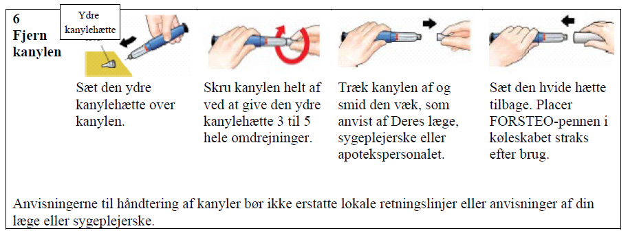Forsteo® Orifarm A/S injektionsvæske, opl. 20 mikrog/80 mikrol.