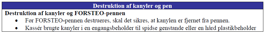 Forsteo® Orifarm A/S injektionsvæske, opl. 20 mikrog/80 mikrol.