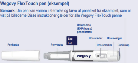 Wegovy Flextouch® injektionsvæske, opløsning i fyldt pen 0,5 mg og 1 mg Ebb Medical AB