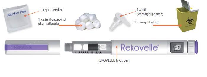 REKOVELLE Ferring Pharmaceuticals A/S injektionsvæske, opløsning i fyldt pen 72 mikrogram