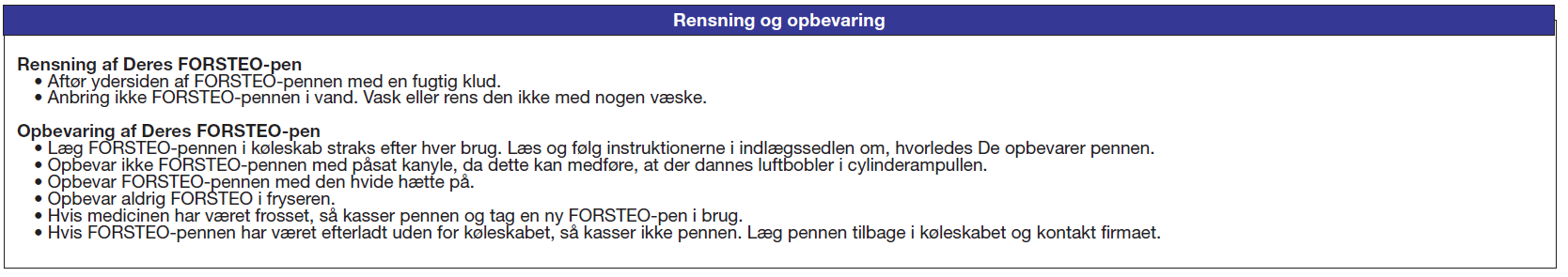 Forsteo Abacus Medicine A/S injektionsvæske, opløsning 20 mikrog/80 mikrol.