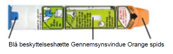 EpiPen Jr. Orifarm A/S, injektionsvæske, opl. 0,15 mg/dosis