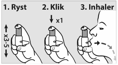 Buventol Easyhaler Orion Corporation inhalationspulver 100 mikrogram/dosis og 200 mikrogram/dosis