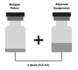 Shingrix Paranova Danmark A/S pulver og suspension til injektionsvæske, suspension 50 mikrogram/0,5 ml