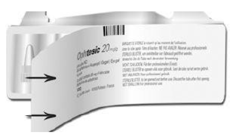 Ophtesic Laboratoires Doliage Developpement øjengel, enkeltdosisbeholder 20 mg/g