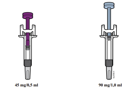 WEZENLA® injektionsvæske, opløsning i fyldt injektionssprøjte 45 mg og 90 mg Amgen Technology (Ireland) Unlimited Company