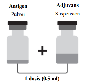 Arexvy GlaxoSmithKline Biologicals S.A. pulver og suspension til injektionsvæske, suspension 120 mikrogram