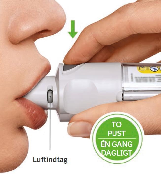 Spiolto Respimat Orifarm A/S inhalationsvæske, opløsning 2,5+2,5 mikrogram