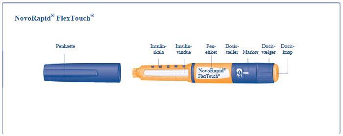 Novorapid Flex Touch Flextouch Novo Nordisk A/S, injektionsvæske, opl. 100 E/ml