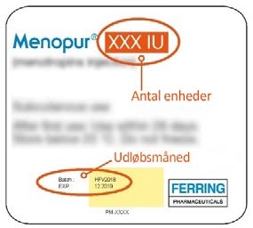 Menopur Ferring Lægemidler A/S injektionsvæske, opløsning i fyldt pen 600 IE og 1200 IE