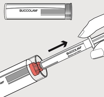 Buccolam Orifarm A/S mundhulevæske, opløsning 7,5 mg/1,5 ml
