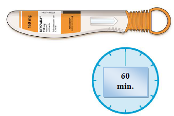 Kevzara Sanofi-Aventis groupe injektionsvæske, opløsning i fyldt pen 150 mg og 200 mg