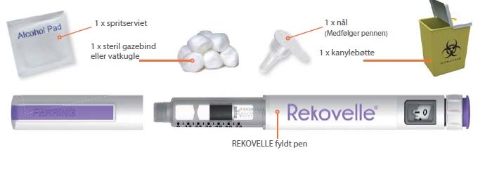 REKOVELLE Orifarm A/S injektionsvæske, opløsning i fyldt pen 72 mikrogram